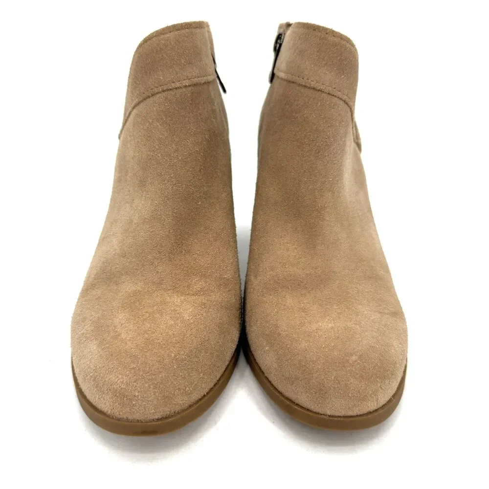 KOOLABURRA BY UGG Amalea Beige Suede Ankle Booties Shoes Size 9